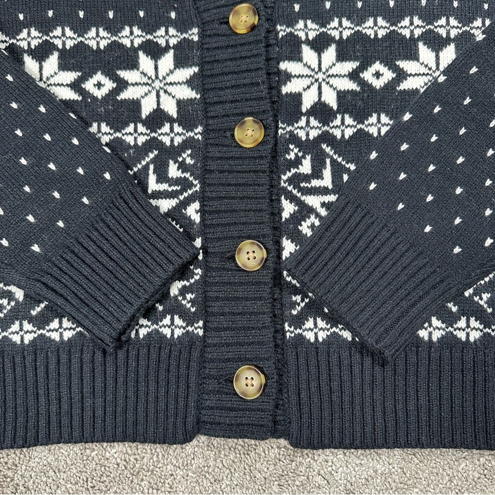 Lands’ End Women’s Wool Blend Cozy Lofty Jacquard… - image 7